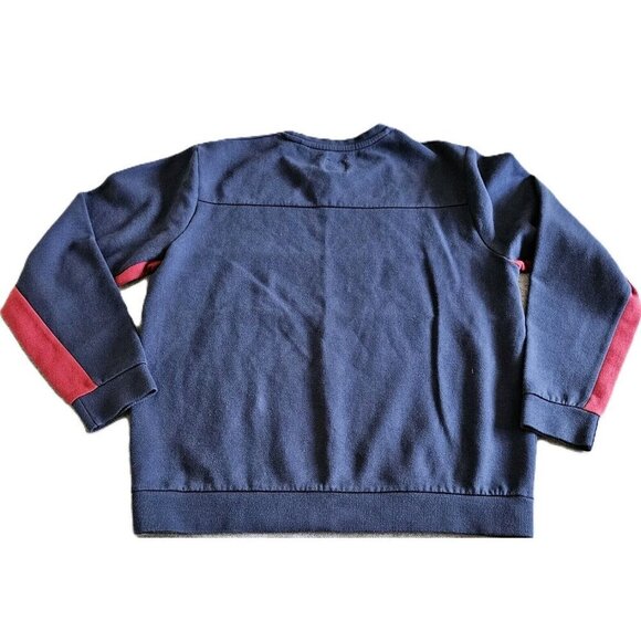 Jack Wills Sweatshirt Mens XL Navy Red Spellout Logo Front Crewneck LS Preppy - Picture 13 of 13